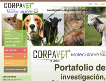 Tablet Screenshot of corpavet.com